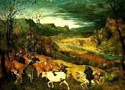 Pieter Bruegel boskapen drivs hem oil painting artist
